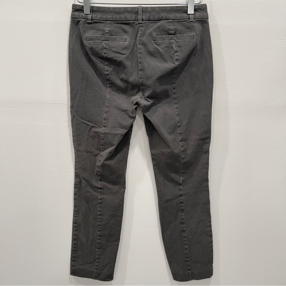 J. Crew Lexie Pants Stretch Cotton Grey Size 6 Regular - Picture 3 of 11